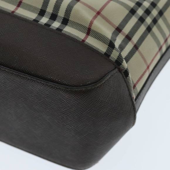 BURBERRY Nova Check Tote Bag Canvas Beige Auth 95891 - Picture 15 of 16